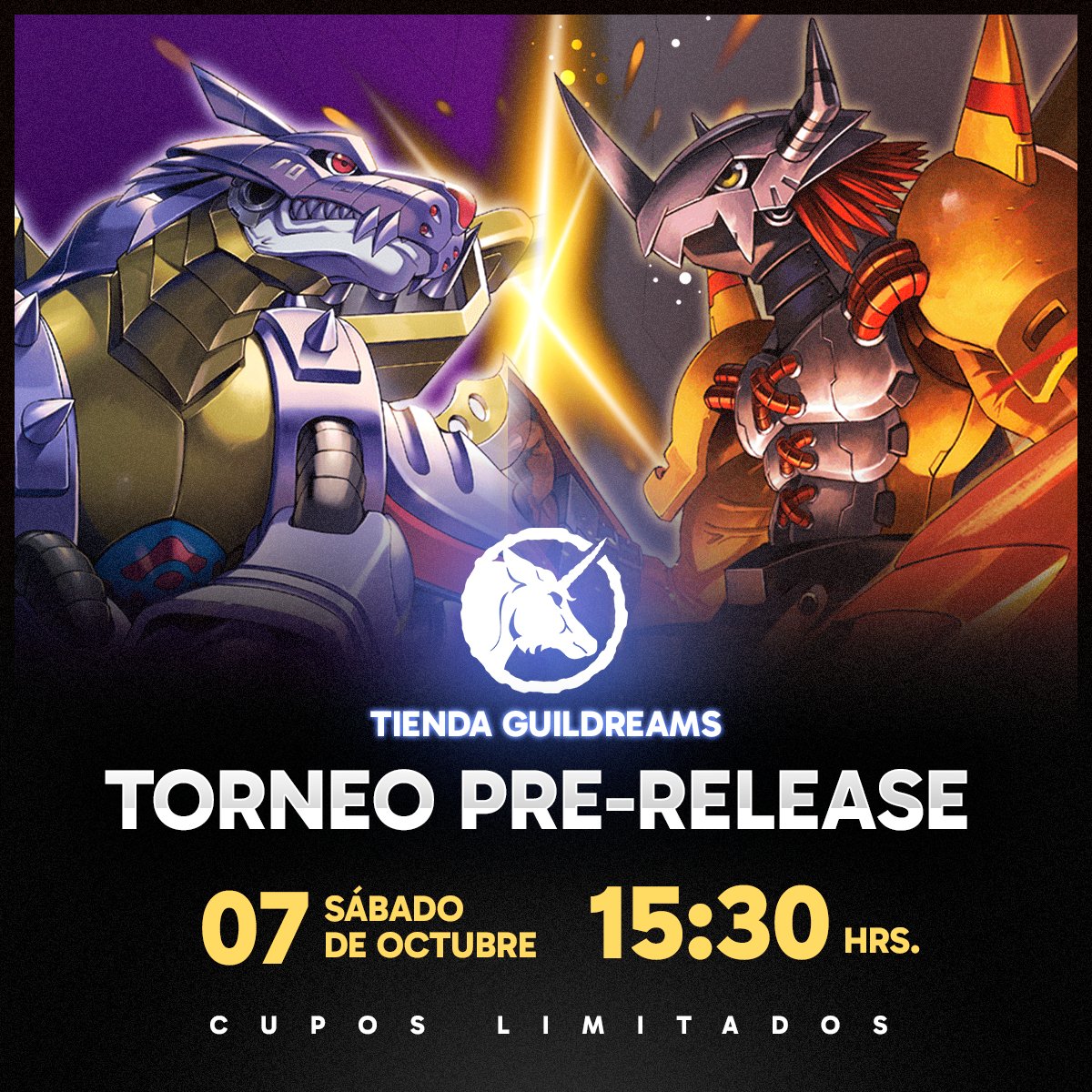 GuildDreams's tweet image. Estimados clientes de Digimon.

Lamentamos la demora pero ya tenemos los kit de Pre-Release de Digimon para confirmar el evento. 

#DigimonStarterDeck #StarterDeck #WarGreymon #Metalgarurumon #DigimonTCG #Digimon #TradingCardGame #Providencia #Guildreams