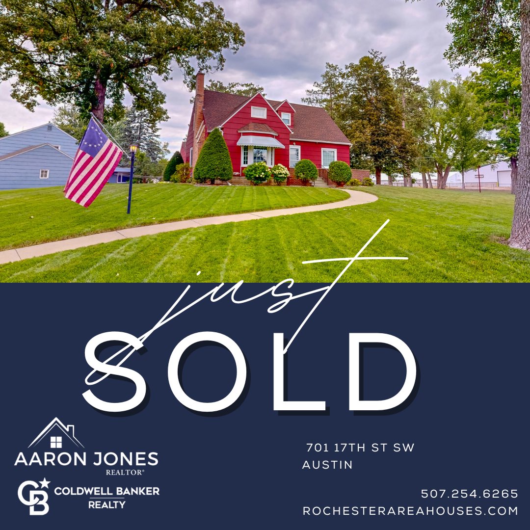 Congratulations to the Young family on your successful sale!  It was wonderful working with you!
#austinmn #seminnesota #aaronjonesrealtor