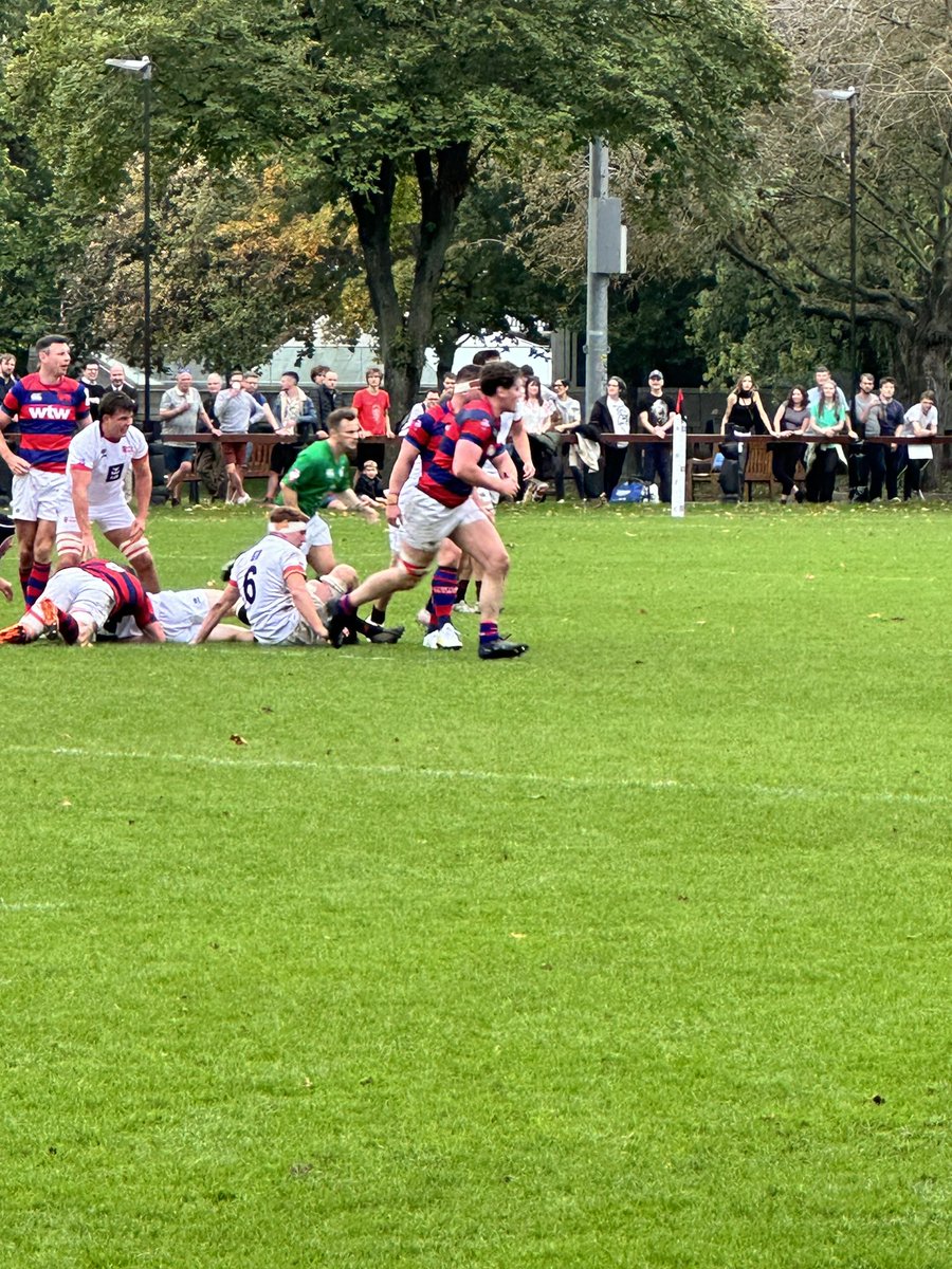 Enjoying the rugby in College Park - DUFC vs Clontarf in AIL @tcddublin @LindaDoyle @tcdsports