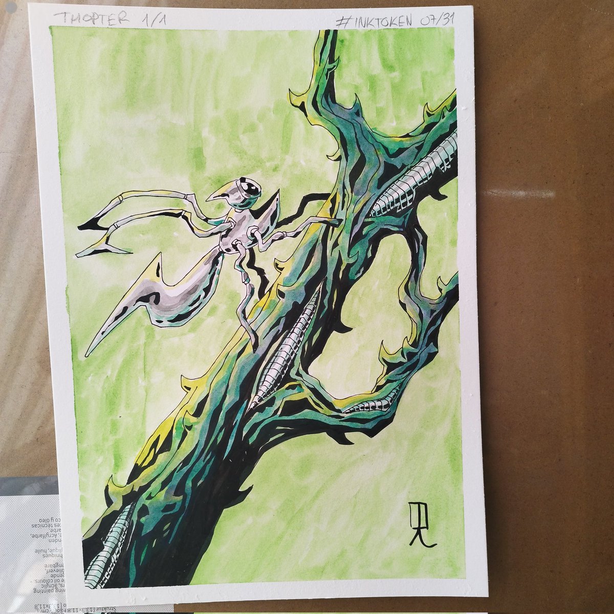 MikRemacha's tweet photo. #Inktoken 07/31
THOPTER 1/1
#inktober #inktober2023 #trotte #theriseofthethreeeyes #inktoken #token #ficha #mtg #magic #gathering #magicthegathering #tcg #custom #illustration #ilustracion #dibujo #art #thopter #construct https://t.co/X1w0Uj1P6k