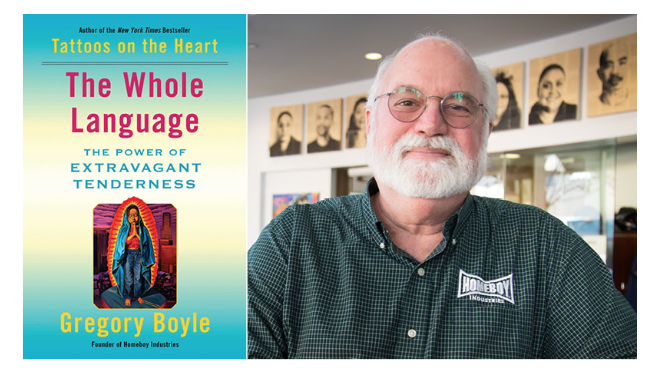MartinAtTheEdge's tweet photo. “Jesus doesn’t call us to be peace feelers, or peace thinkers, or peace lovers. Peacemakers. We are asked to create something. We begin by swapping out a habit.” (@FrGregBoyle) #TheWholeLanguage https://t.co/edjwqOI30m