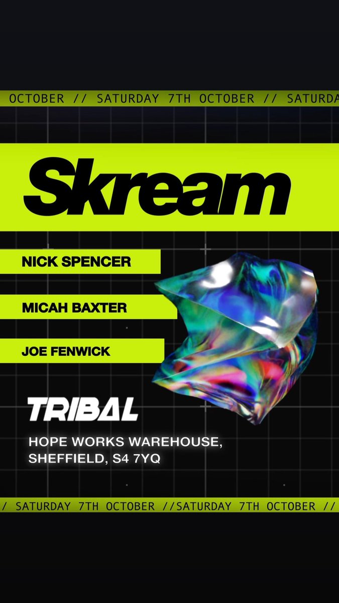Tonight!!! <a href="/I_Skream/">Oliver Jones</a> at <a href="/HopeWorksSheff/">Hope Works</a> Sheffield 

Support from:
<a href="/nickspenceruk/">Nick Spencer</a> 
<a href="/Micahbaxteruk/">Micah Baxter</a> 
<a href="/JoeFenwick4/">Joe Fenwick</a> 

Final tickets on Skiddle and RA
skiddle.com/e/36594425