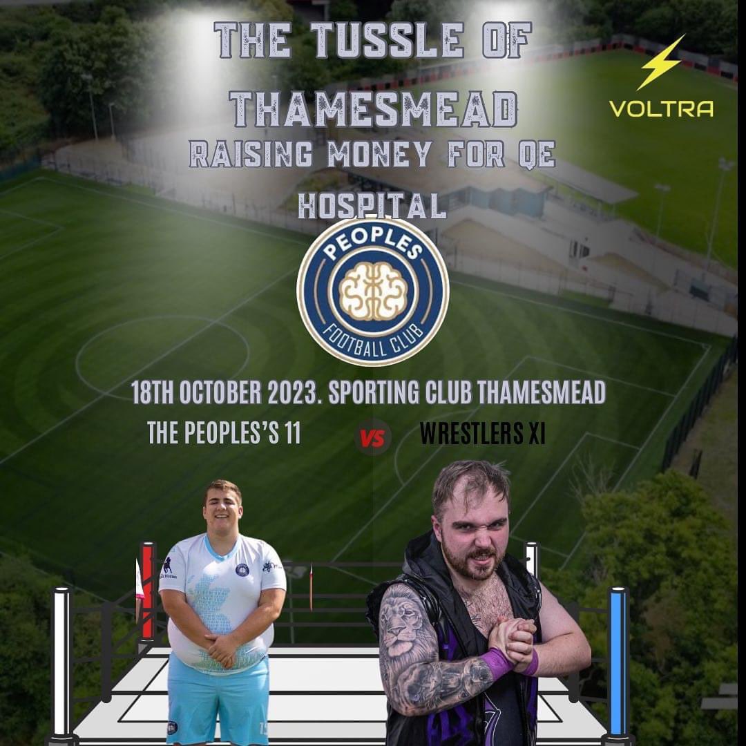 Alf Edwards (@alf_edwards_) on Twitter photo ๐จOCTOBER 18TH๐จ
Iโve got a team of wrestler together to take on <a href="/peoples_fc/">The Peoples FC (MHM.)๐ง ๐ฃ#Mentalheathmatters.</a> all to help raise money for QE Hospital. Come along and watch, a donation to get in. ๐จOCTOBER 18TH๐จ
Iโve got a team of wrestler together to take on <a href="/peoples_fc/">The Peoples FC (MHM.)๐ง ๐ฃ#Mentalheathmatters.</a> all to help raise money for QE Hospital. Come along and watch, a donation to get in.