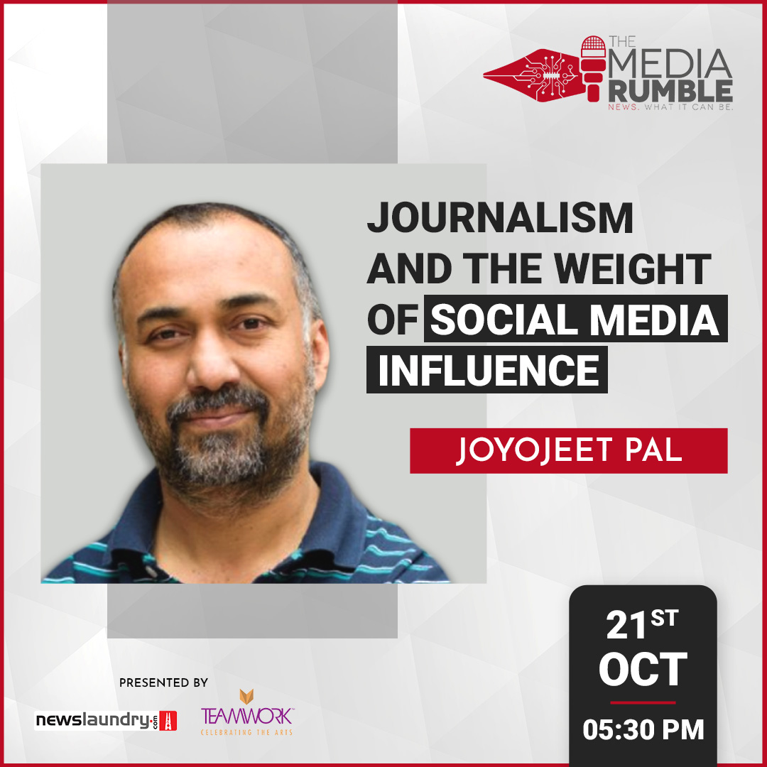 newslaundry's tweet photo. 📢#SessionReveal!

Catch @joyopal at @themediarumble as he discusses the evolving between Indian politicians and social media influencers.

🗓️ October 21 |📍Delhi

Limited seats!

Register now: https://t.co/zuGIBXOwTv https://t.co/qStltn3CRT