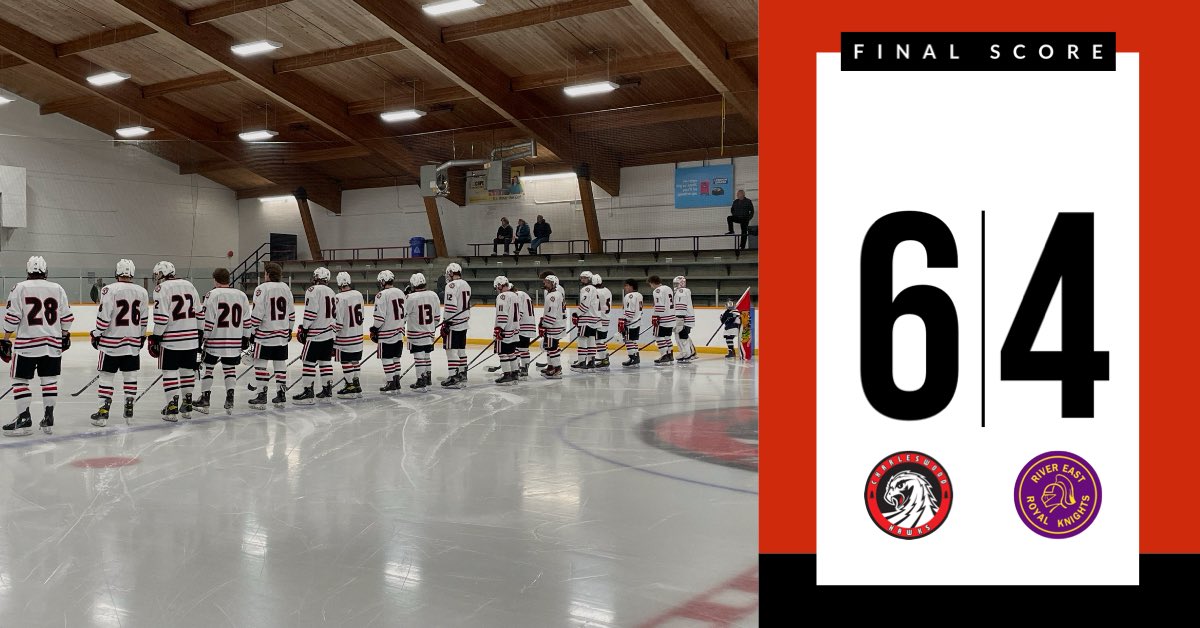 Home opener in the books with a 6-4 win over @mmjhlroyalknights 🥳🚨 check back later this weekend for the highlights reel!

🏒 Goals scored by Zander, Hueging (2), McDonald, Carlson, and Lewis