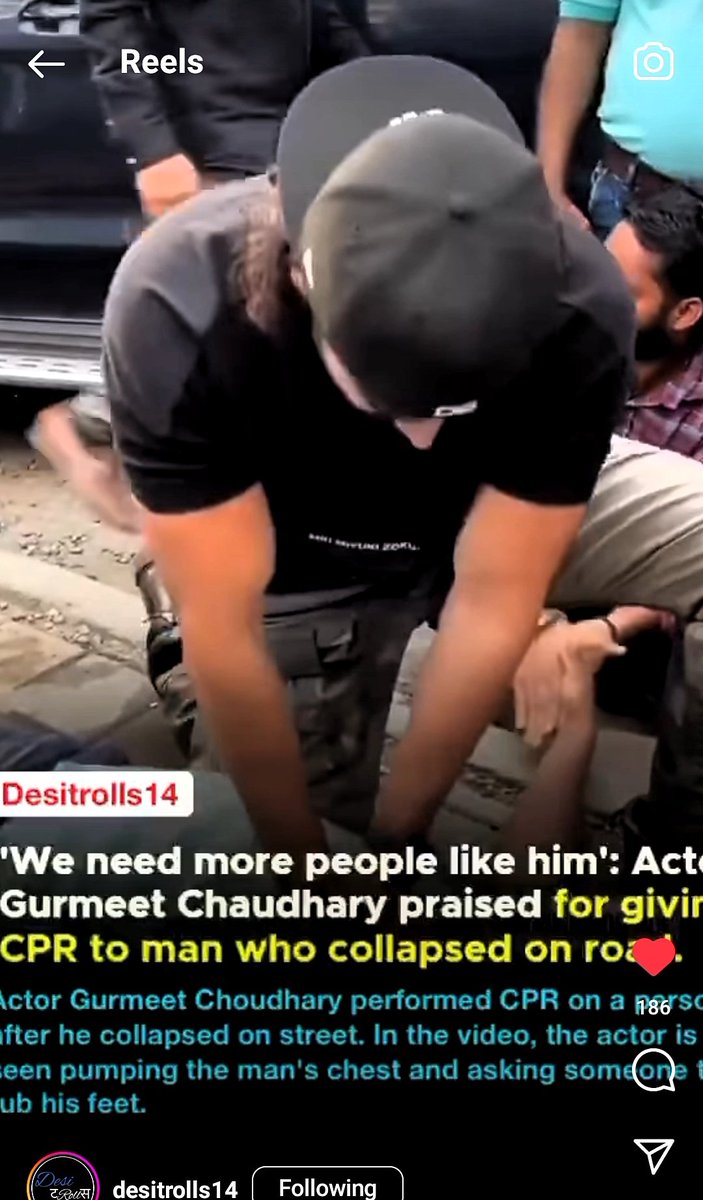 prosperity1110's tweet image. A true hero emerges when help is needed the most! Kudos to the incredible  for his quick thinking and life-saving action, providing crucial CPR to someone experiencing a heart attack. His selfless act exemplifies the power of kindness and presence of mind. #GurmeetChoudhary
