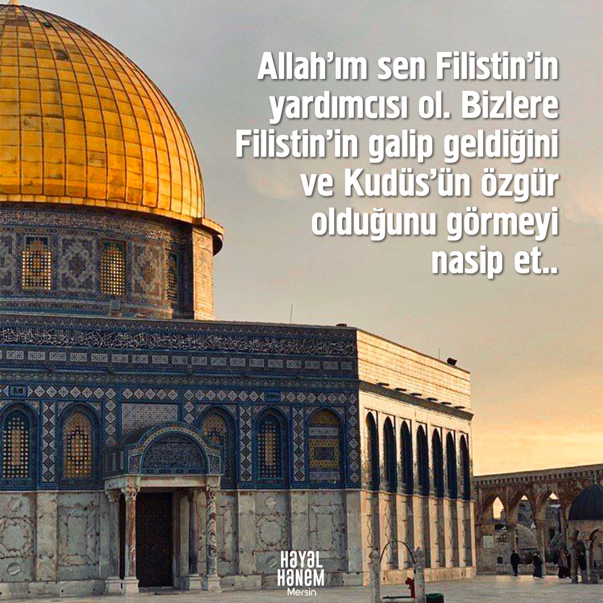 hayalhanemersin's tweet photo. Allah’ım sen Filistin’in yardımcısı ol.
Bizlere Filistin’in galip geldiğini
ve Kudüs’ün özgür olduğunu
görmeyi nasip et..
#Kudüs https://t.co/BJHMre8pjs