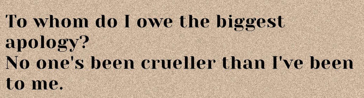 – Alanis Morissette, Sorry to Myself