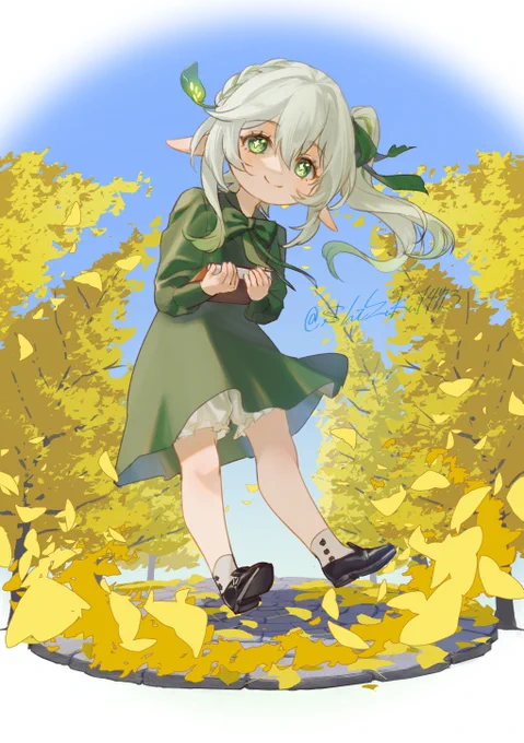#原神 #Nahida  秋服!! 私服着せた