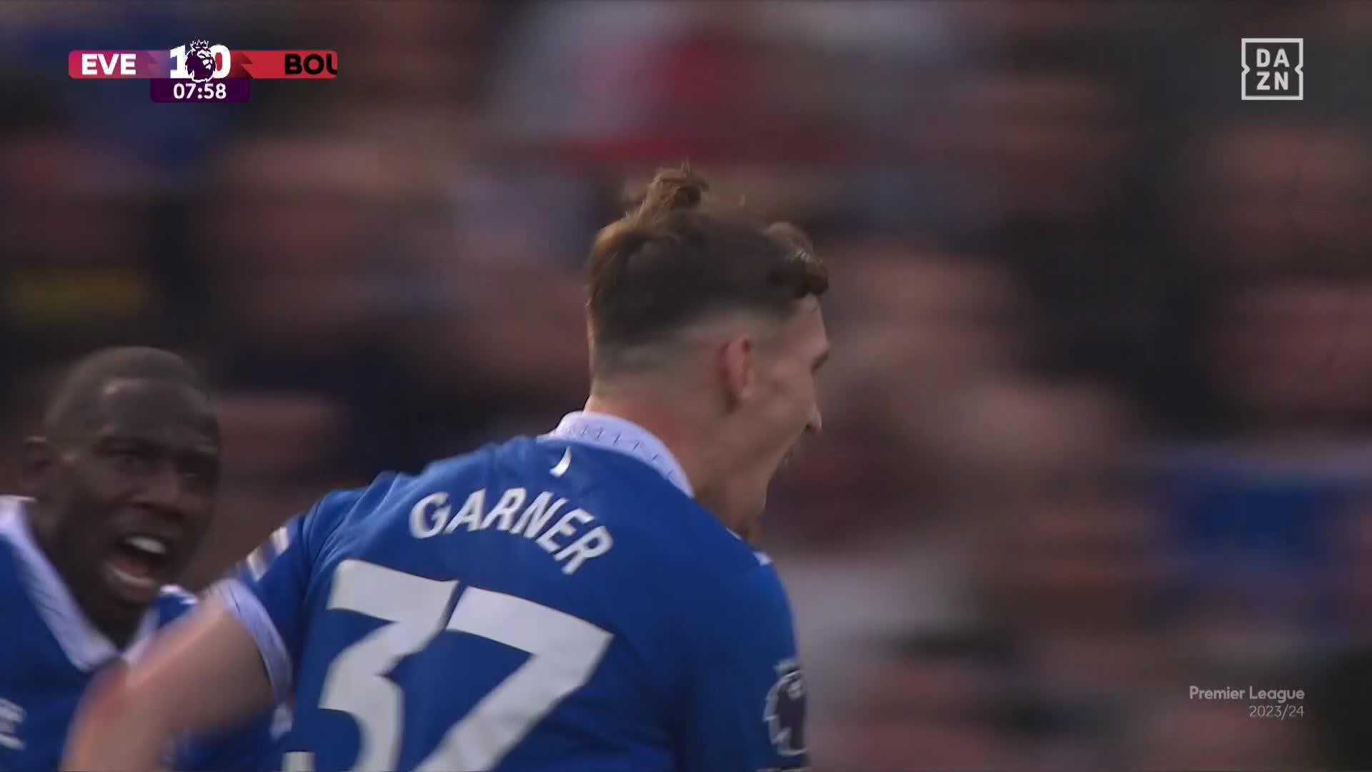 Garner powers Everton 1-0 in front of Bournemouth