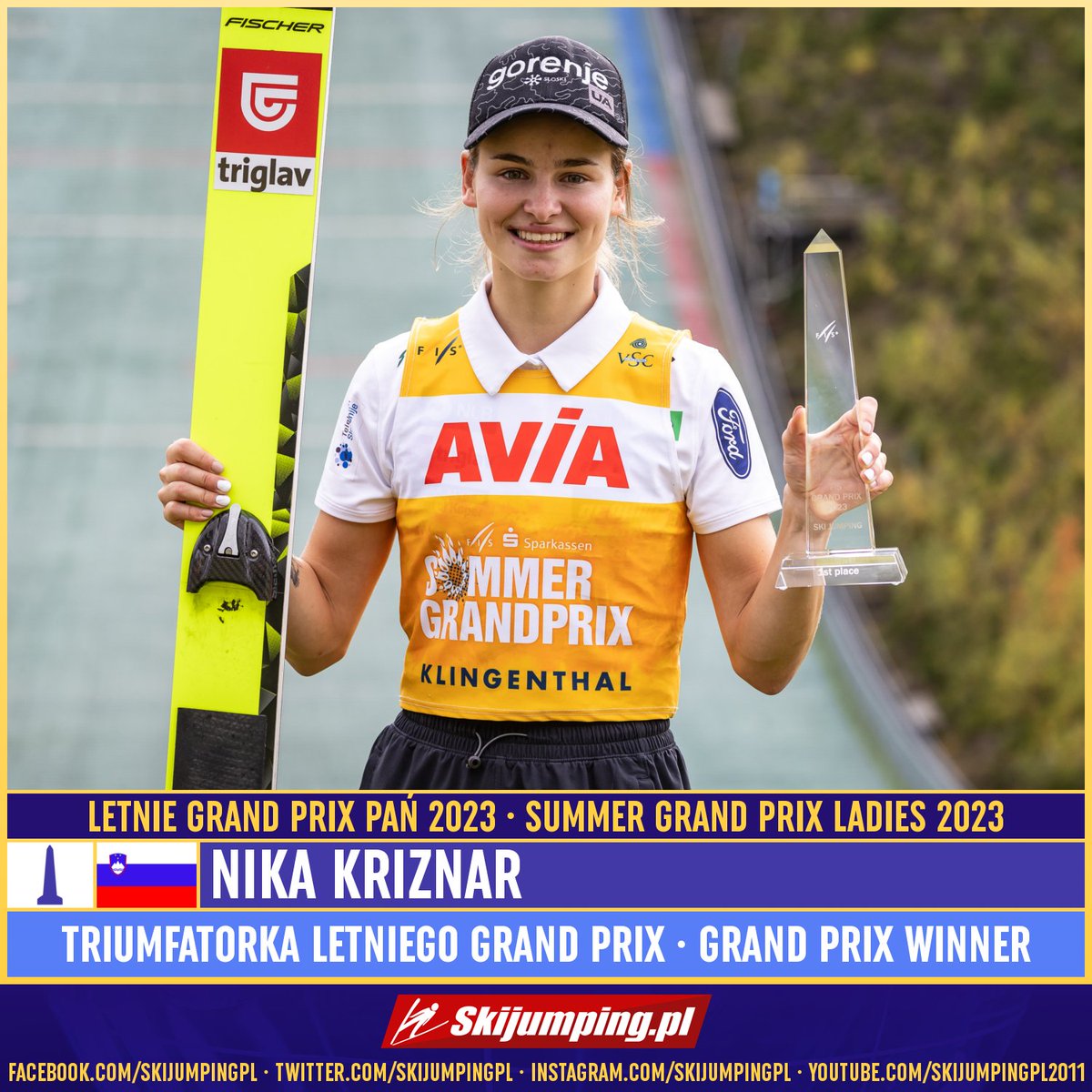 Skijumpingpl's tweet image. TOP3 - FIS Grand Prix Ladies 2023:

1. 🇸🇮Nika #Kriznar
2. 🇯🇵Sara #Takanashi
3. 🇨🇦Alexandria #Loutitt

 Congratulations! #Klingenthal #skijumpingfamily