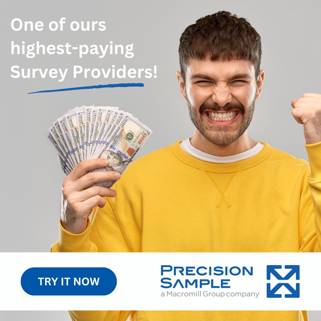 superpayme's tweet photo. Boost your earnings with Precision Sample! ๐ฐTry "Precision Sample" TODAY!
New high-paying surveys are offered daily, with rewards from $1.00 to $20.00! Keep checking back for the latest chances to earn!
๐https://t.co/lpAXYu62Kb
#PrecisionSample #SurveyRewards #EarnBig https://t.co/t1QZYlXDH5