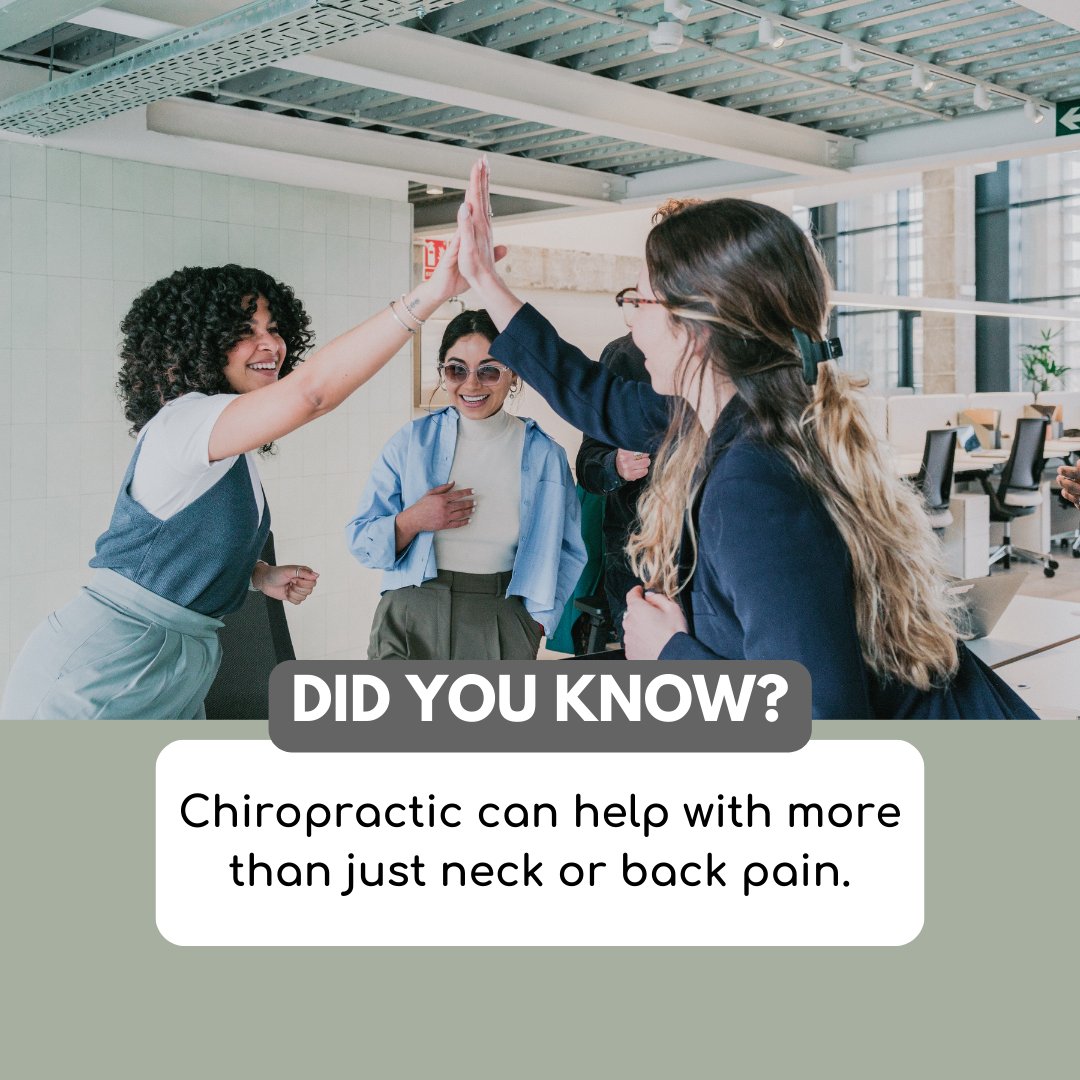 chrishoganchiro's tweet photo. Chiropractic can be more beneficial to your overall health than just relieving back or neck pain. Patients have also reported an increase in quality of sleep, less sick days, faster injury recovery, as well as reduced stress and headache occurrences. https://t.co/4HHQpD99Xi