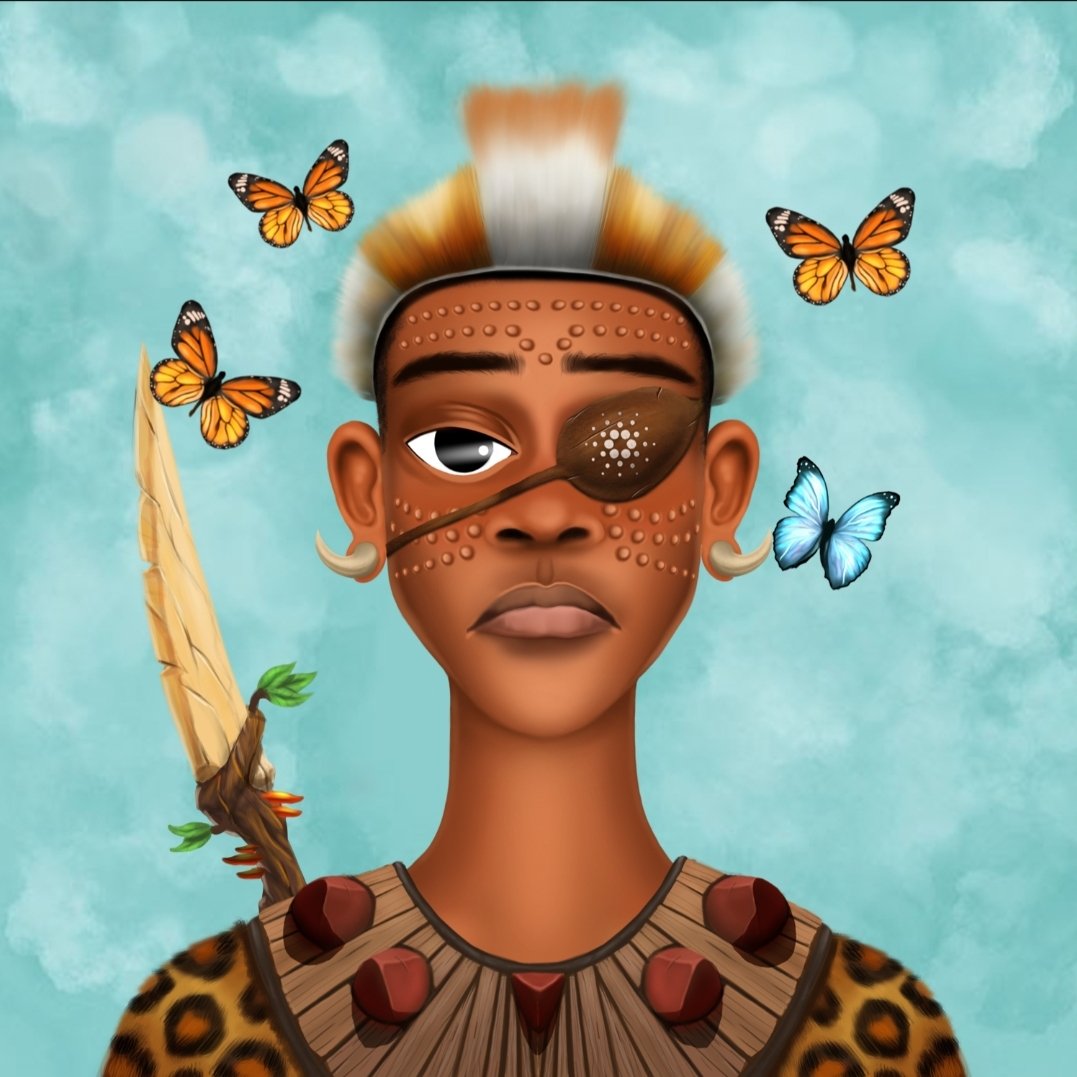 phillispread's tweet photo. @TheAbantuTribe late submission for #warriorWednesday, masello was of getting  a spider removed from behind his eye. This guy is one of the best hunters that narrowly escaped become a Amathambo by get that spider removed https://t.co/0Ip2cLF5bT