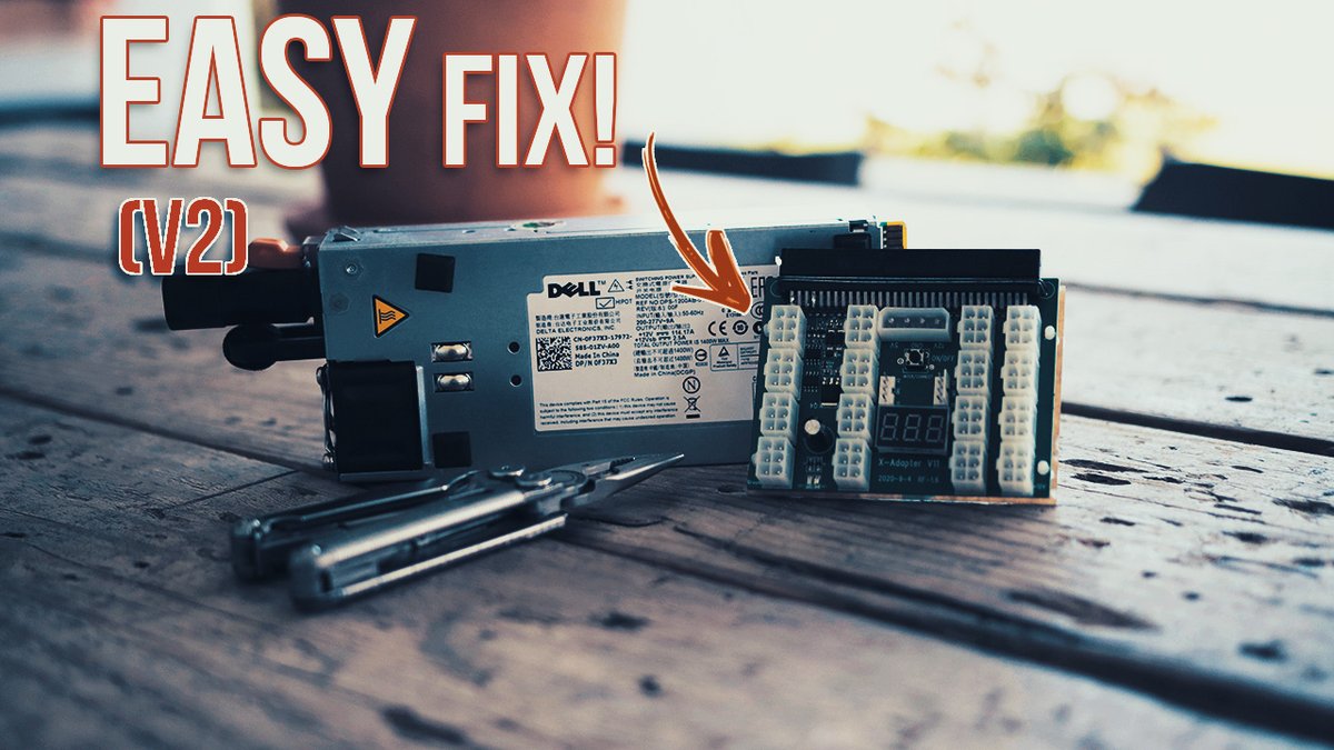1. Do you have a broken X11 Breakout Board? 
2. Are you using a Dell server PSU? 
3. Do you want to get it working again?

Then this video is for you...

youtube.com/watch?v=Kuh-iG…

#parallelminer <a href="/AlteredComponet/">Altered Component</a> <a href="/RedPandaMining/">Red Panda Mining</a>