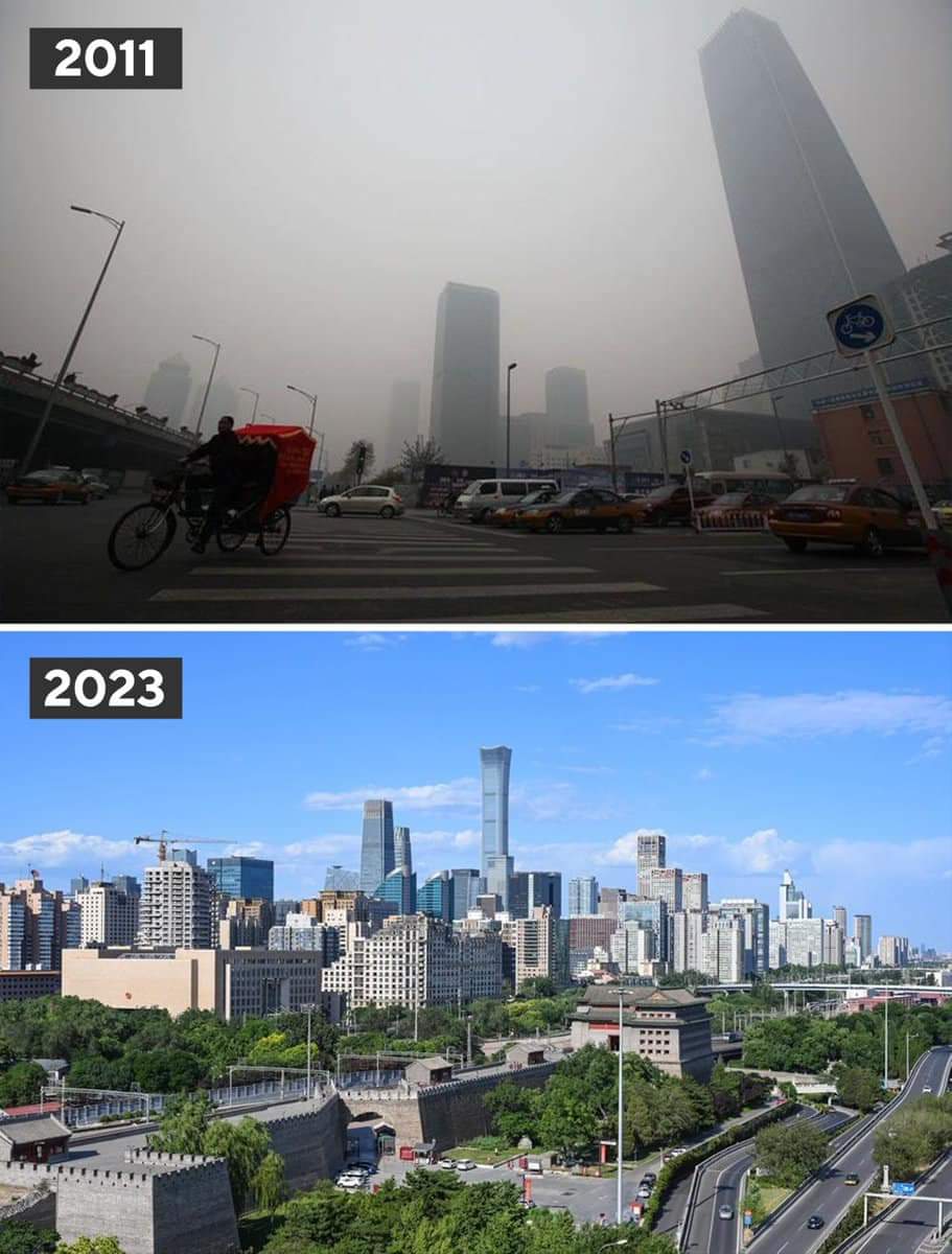 Upper pic: Beijing CBD, 2011
Lower pic: Beijing CBD, 2023