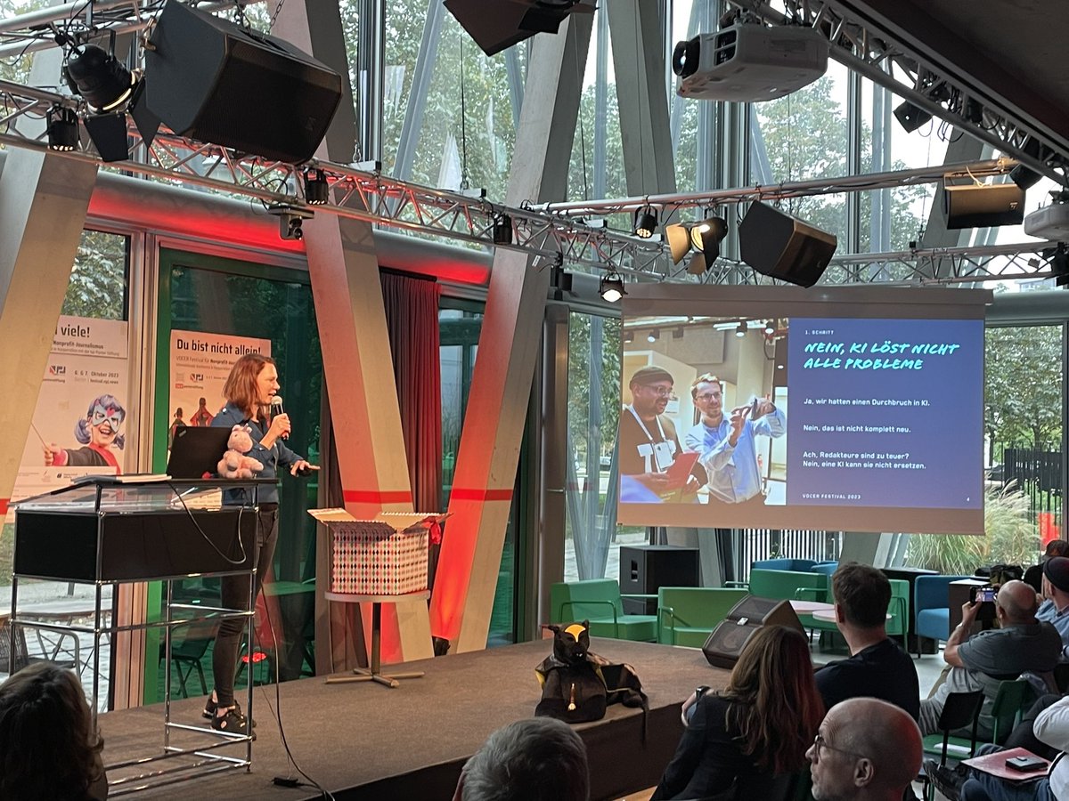 sdp's tweet photo. The talk @Luisante is giving right now at the @VoiceOfVocer @panterstiftung nonprofit journalism festival is a) an absolute banger, b) one that should be given at every #journalism and #funding or #philanthropy festival and conference this year. #realtalk 

A preview: https://t.co/QNfjdepLt2