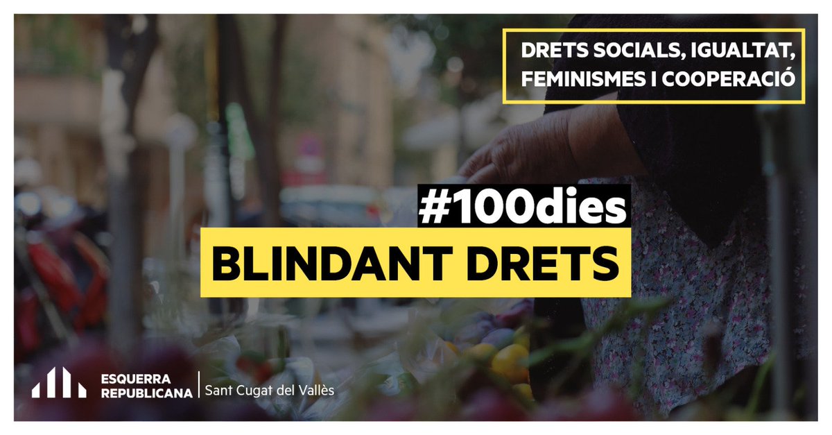 ercsantcugat's tweet photo. @EstherMadrona @bernatpicornell @GemmaAristoy @fraduchaltet @ocistero @albagordo @EnricOdena @osanfrancesc @victorgbx @jgaya_vdx #100diesBlindantDrets ✊️ I
✅️ Inici dels treballs per estendre la tarifació social
✅️ Resolució dels ajuts per a activitats extraescolars d'estiu 
✅️ Comencem a treballar la feminització de noms de carrers de #SantCugat. https://t.co/Y1Ah6oALXm