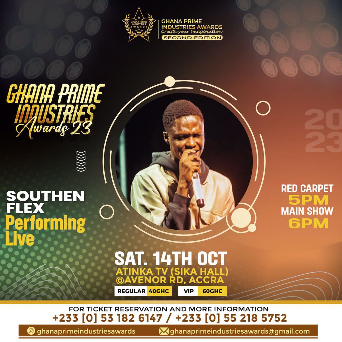 NKS523's tweet photo. Ghana Prime Industries Awards 23 @ 14th Oct 2023. Anticipate the guy flexing from the south. More heat coming through #Dab3n #ktusrc #ktusrc #stanleygyan https://t.co/Dl1bV8wnyT
