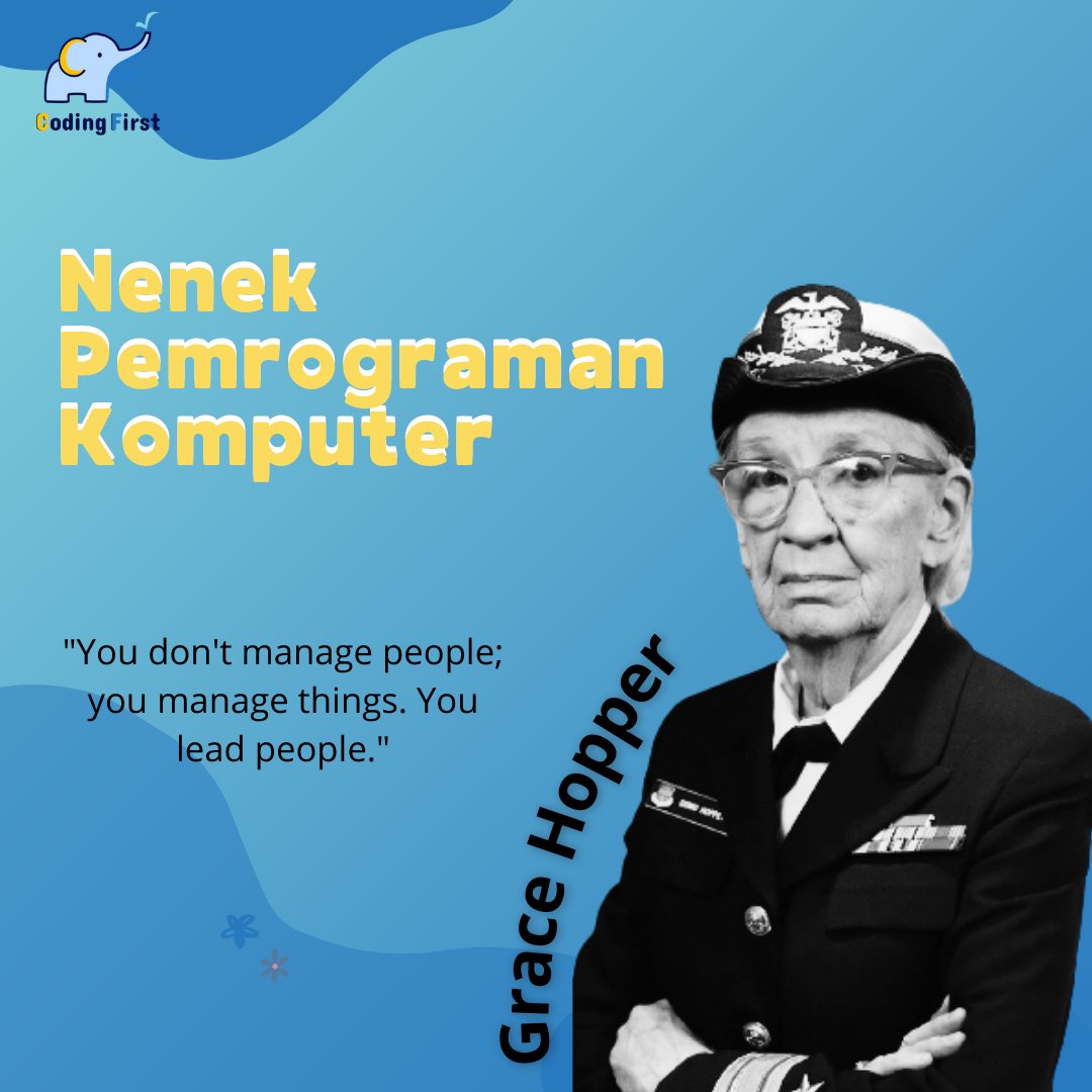 codingfirst_id's tweet image. Apakah teman Fico mengenal dengan sosok "Nenek Pemrograman Komputer"?
Nah beliau adalah Grace Hopper, wanita pionir dalam dunia komputasi. Dengan keberaniannya, dia membuka jalan bagi banyak wanita dalam teknologi. Terima kasih, Grace! 💻👩💻
#codingfirstpurwokerto #gracehopper