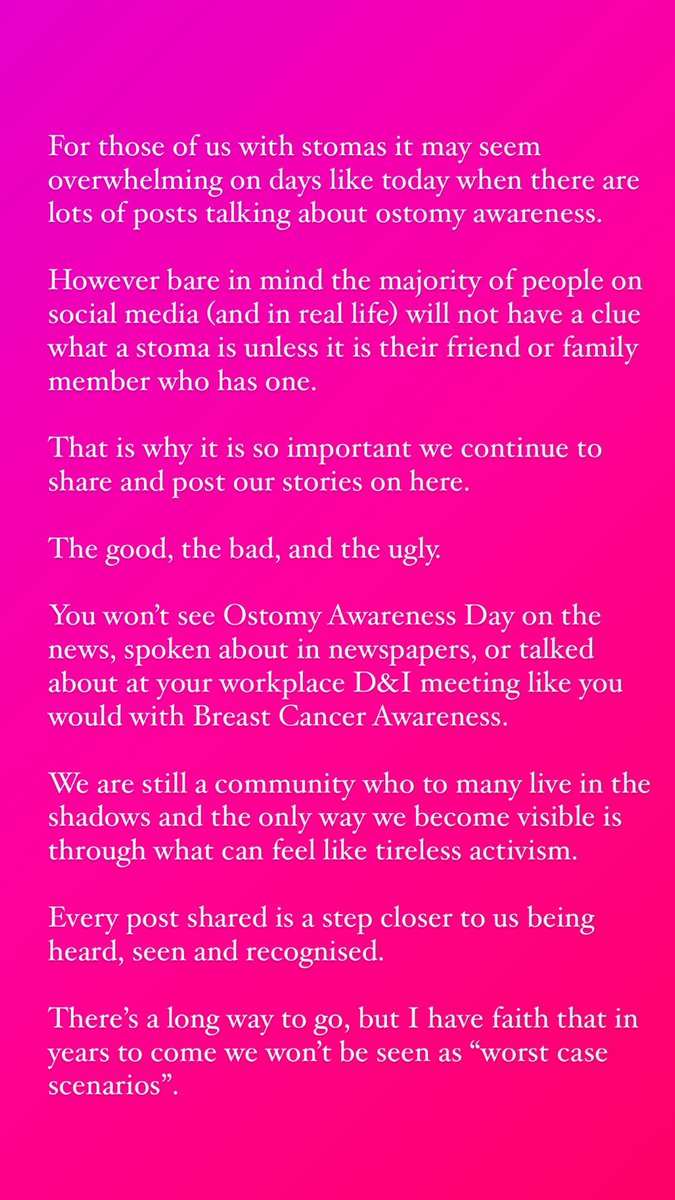 My thoughts on Ostomy Awareness Day #stomabag #ostomyawarenessday