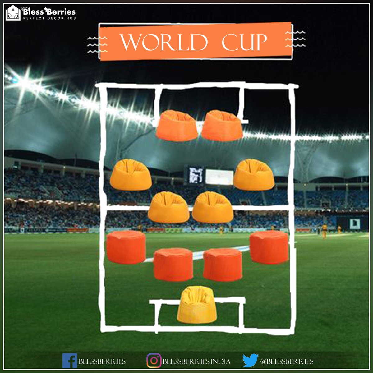 BerriesBless's tweet photo. "Get ready for an immersive cricket World Cup experience with our exclusive bean bag offers!

SHOP NOW

Follow us @blessberries.india
Visit https://t.co/SeUoUaieC2 for more products.

#blessberries #beanbag #beanbagchair #cricket #cricketlovers #viratfans #WorldCup23 #beanbagsolo https://t.co/6m108KjpI7
