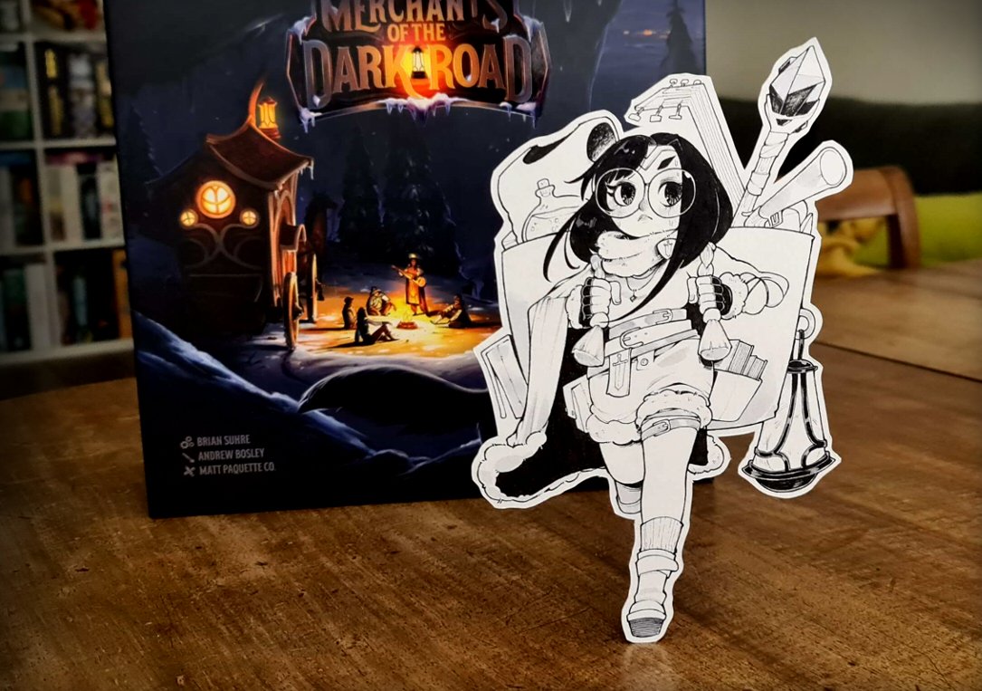 #Inktober - BoardGames x Ladies vol.2  
#07 - Merchants of the Dark Road