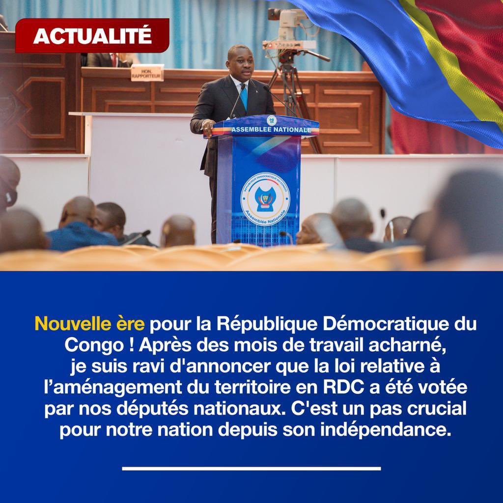 Le Fonat salut le vote de la Loi sur l’AT et félicitations le Minetat Guy Loando Mboyo pour son Leadership éclairé au sein du Ministère de l’AT