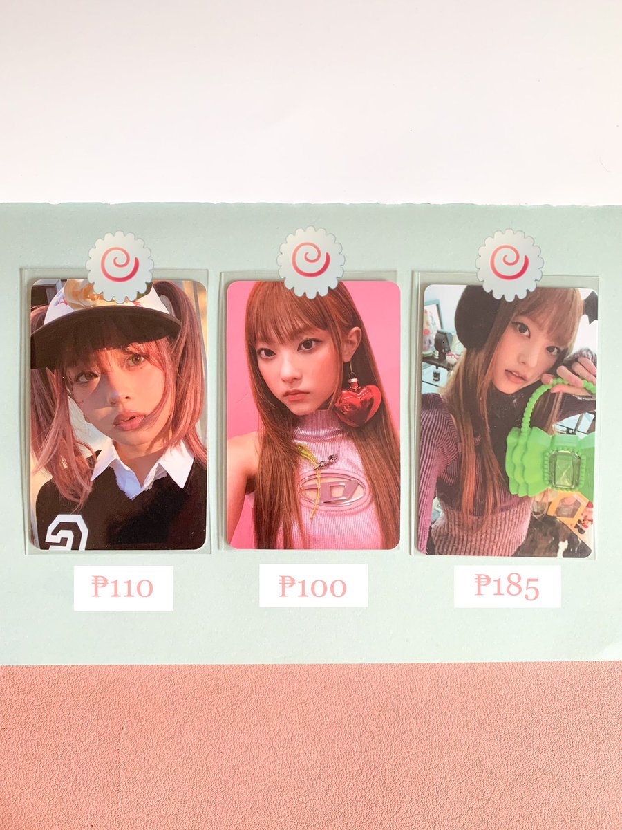 CharmSupportLab's tweet photo. ꒰ wts lfb ph ꒱ … 🍥 newjeans small set ! 

ꔛ onhand
ꔛ payo/ 1 week dop
     … prio: payo
ꔛ must take all! 
     … can look for kahati 

x sensitive buyers

t. nwjns haerin diesel green bag omg message card hanni wev https://t.co/Suz6X8OwYe