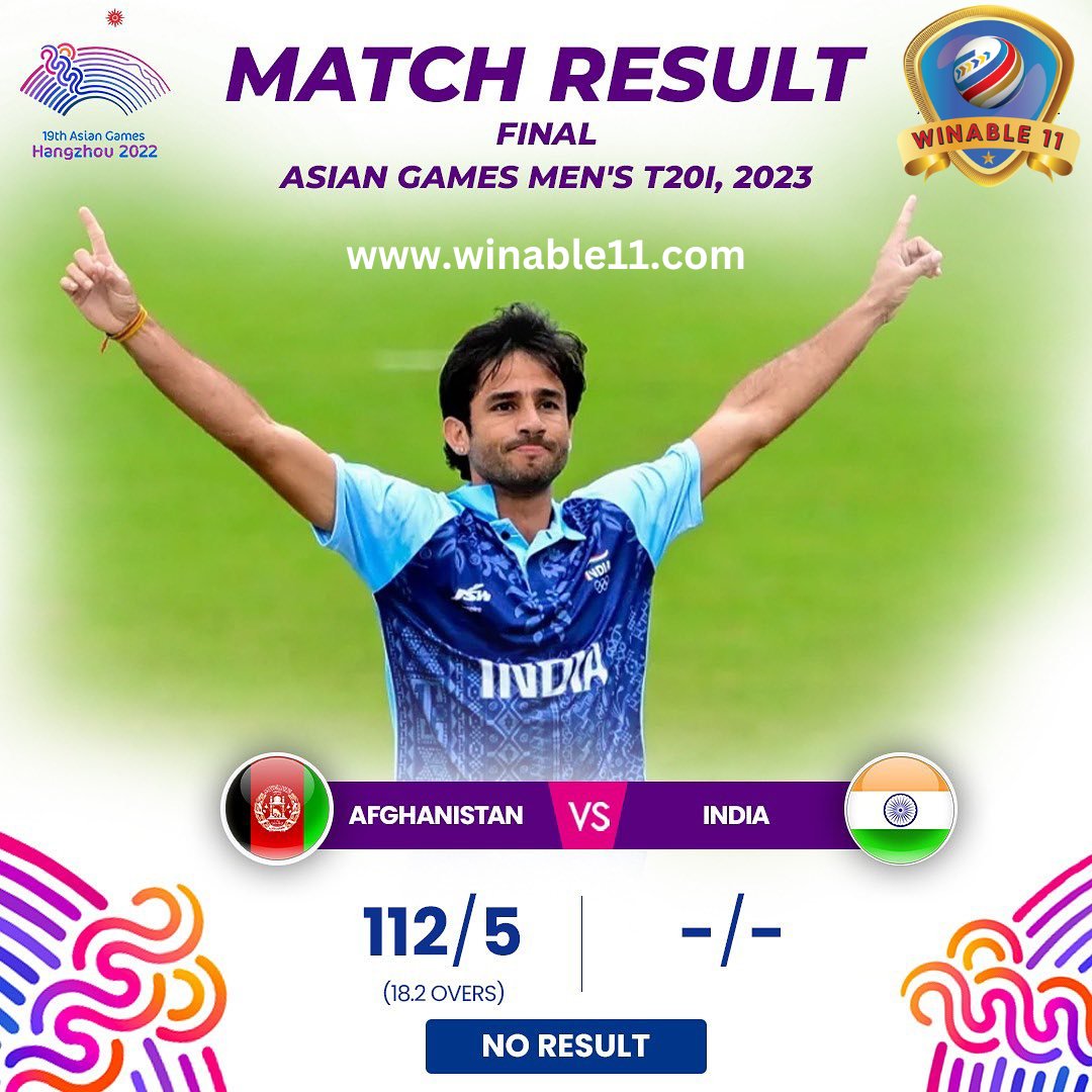 Winable11's tweet photo. Team India have won the GOLD medal at the #AsianGames ! After a string of dominating performances, the Men in Blue started off strongly in the final but rain forced a no result.
#India #CricketGlory #CricketFever #LaunchingSoon #FantasyCricketApp #Winable11 #Winable11Excitement https://t.co/vSnASdQoiO