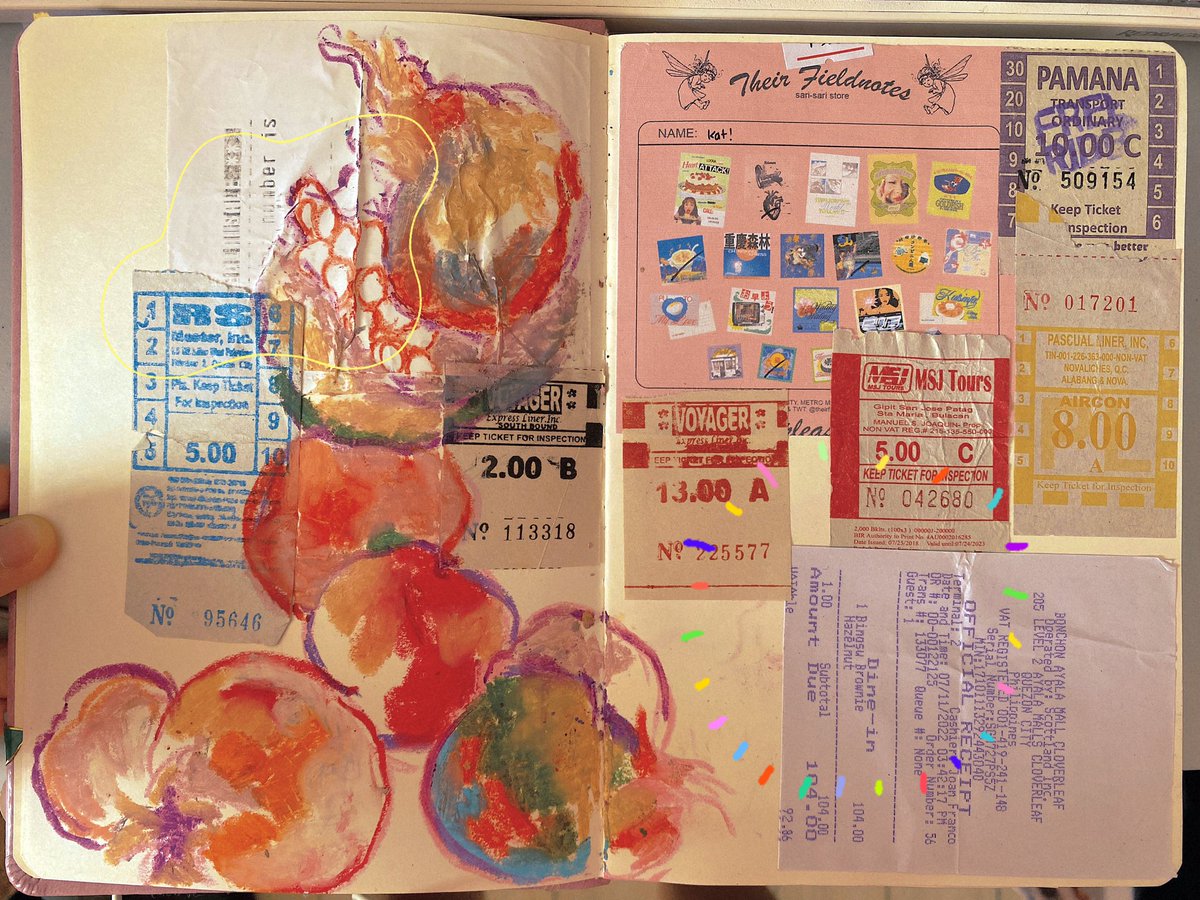junk journalling ✍️⭐️🌀🥯