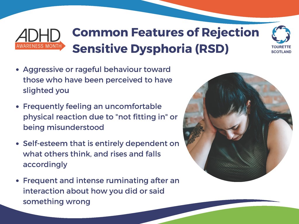 October is #ADHDAwarenessMonth. RSD is a big part of ADHD for a lot of people and can be distressing to live with. Here's some information on what it is...