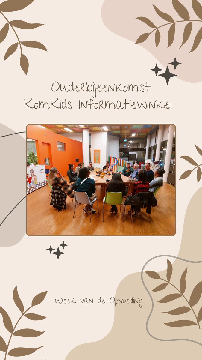 Week van de Opvoeding bij <a href="/KomKids/">KomKids Kinderopvang</a> : ontmoeten, samenbinden &amp; uitwisselen 🌷

<a href="/WeekvdOpvoeding/">WeekvandeOpvoeding</a>