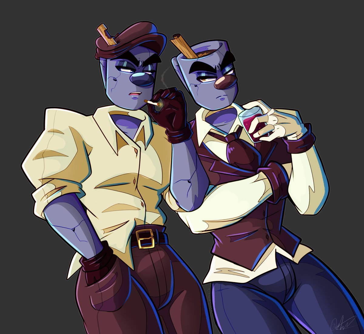nice_carito's tweet photo. Lungo and Doppio

2020 / 2023 (they do changed a lot after being hit with the Jojo laser) https://t.co/Rh6yLlsaTT