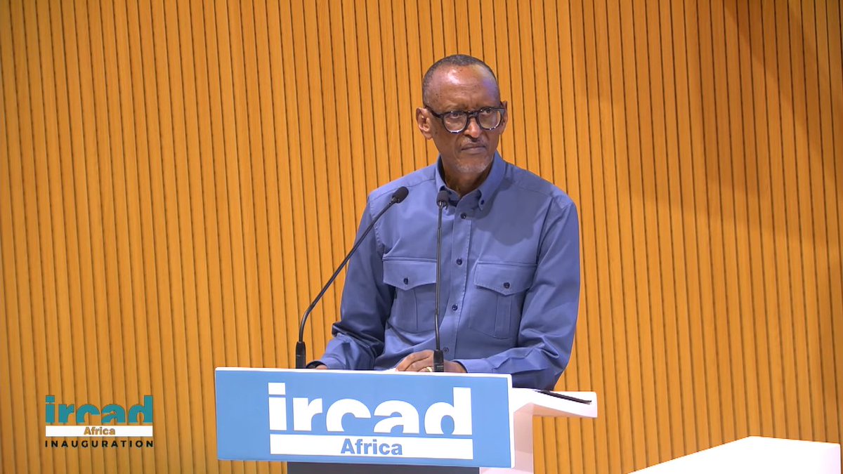 NewTimesRwanda's tweet photo. "I say that from my heart, you are a providential man. You have resurrected this country which has been declared by all the world clinically dead and that really deserves our total respect." 

Prof Jacques Marescaux, founder of IRCAD France, to President #Kagame during the inauguration of the centre in Kigali.