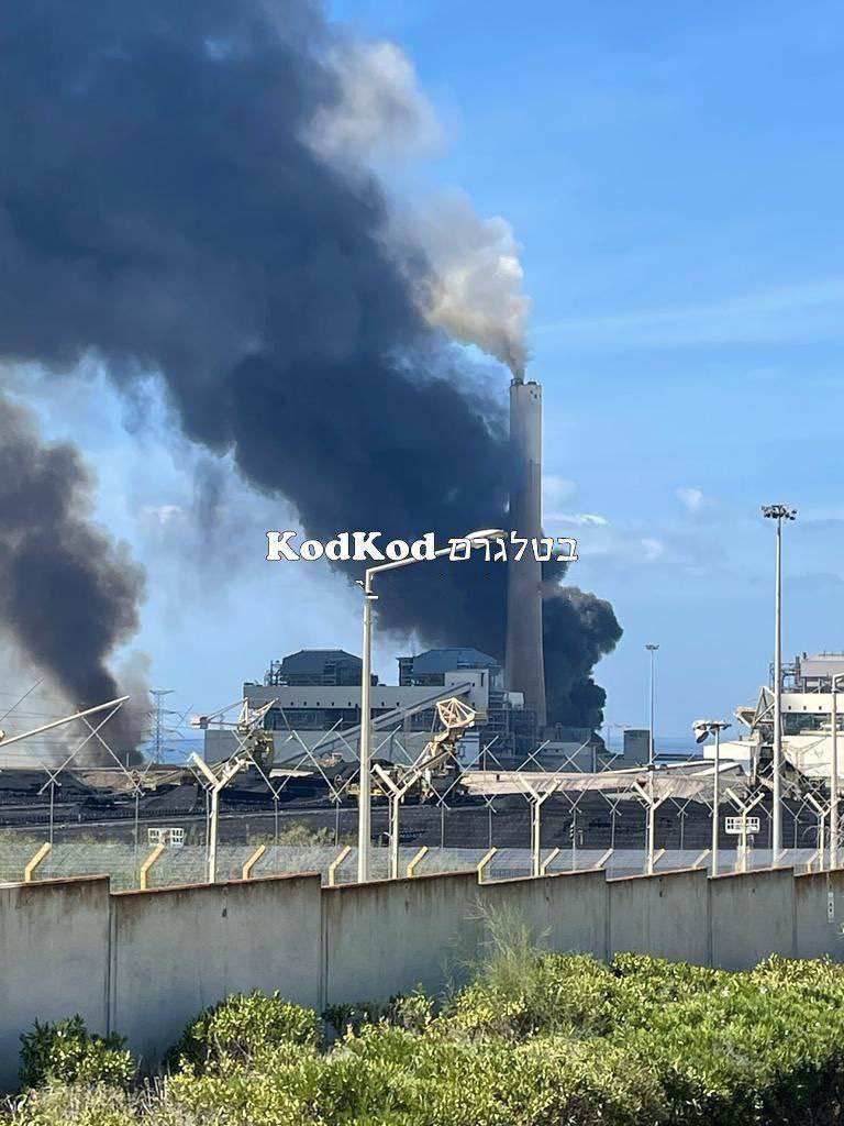 KyivPost's tweet photo. ⚡️#Israel's second largest power plant, #Rutenberg Power Station, came under rocket fire, local media reported. https://t.co/u9YMvcx3BI