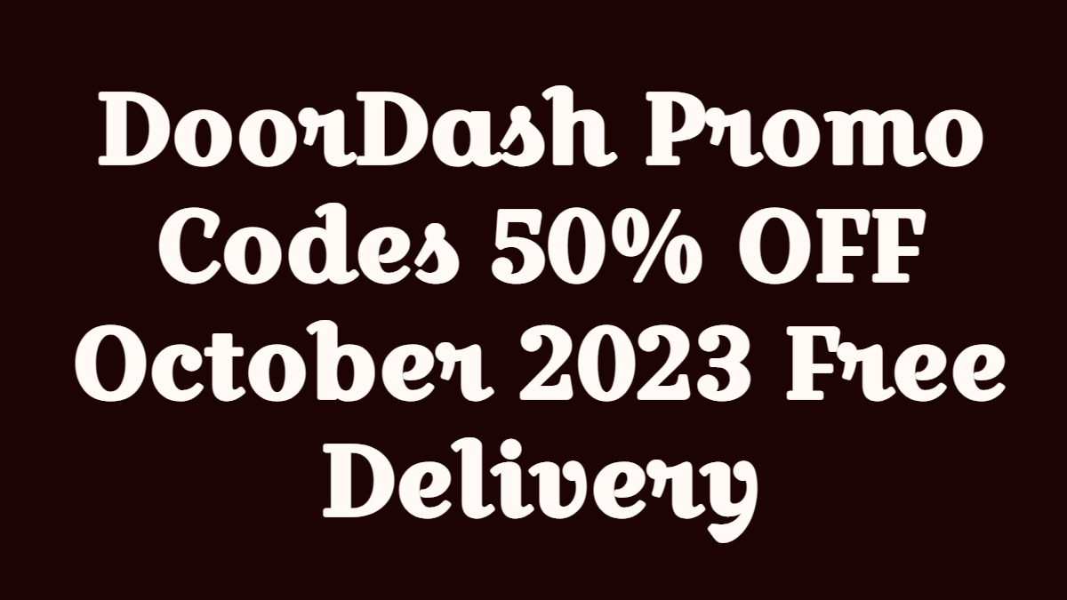 DoorDash Promo Code: 50% Off