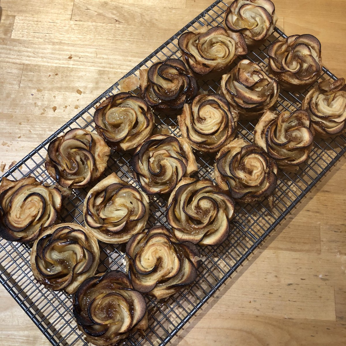 Apple pastries, from a @waitrose  recipe by @marthacollison