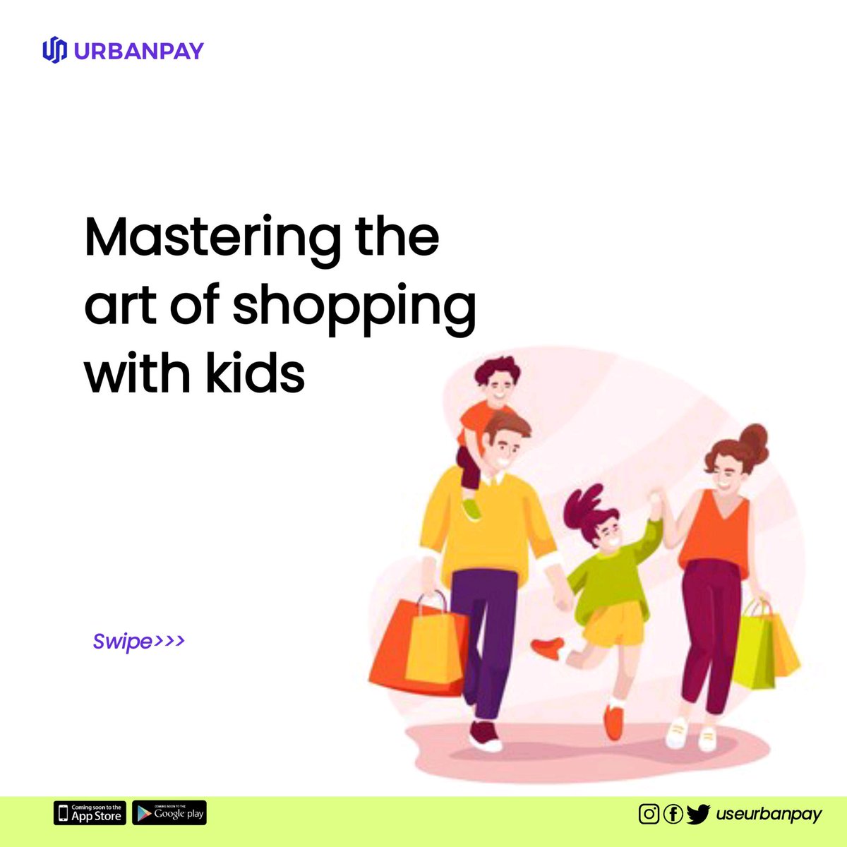useurbanpay's tweet photo. Shopping with kids made easy 💯
#shopping #urbanpay #clothing #tips #explore #explorepage #fintech #bankingsolution https://t.co/jJwY5qzJws