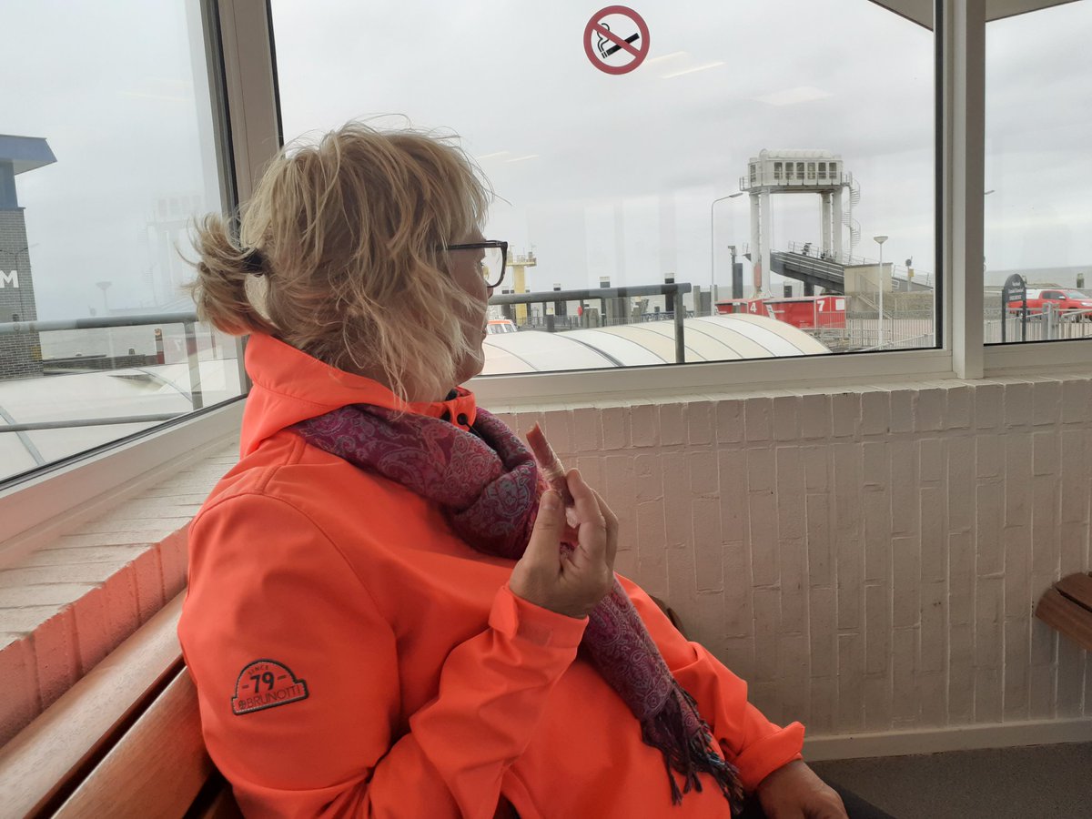 HofsteeWiep's tweet photo. Pronkjewailpad Noord 2023 is een feit, de laatste etappe zit ook in de pocket. Nu wachten op de veerboot, terug naar huis.
#pwp2023 https://t.co/d9Sj0VmTvm
