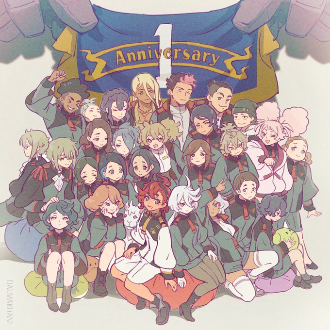 Happy 1st anniversary to G-Witch1周年おめでとうございます!#水星の魔女1周年 Sorry. Upload again.申し訳ありません、再アップロードします。 