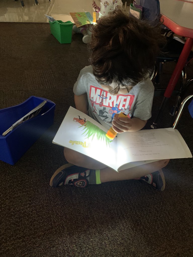 We learned so much about the letters p and j this week! We celebrated with a pajama day and flashlight reading!