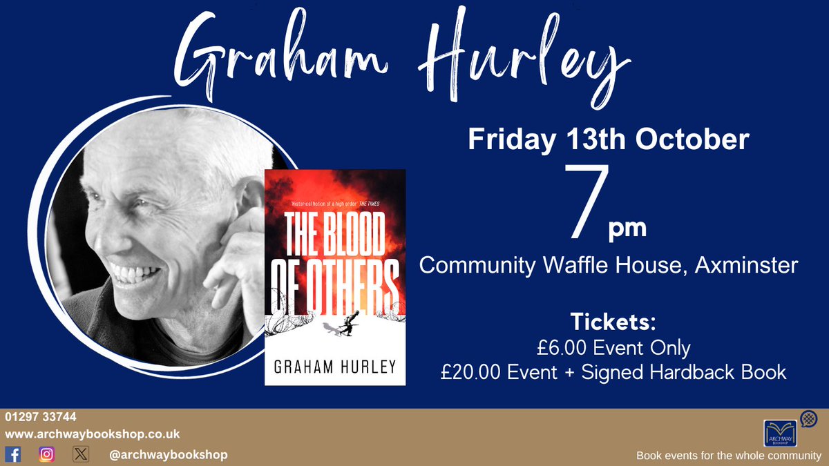 We are so excited to be running another author event at Archway Bookshop and this one is for the ww2/history fans! Graham will be chatting about his latest book & his writing- we would love for you to join us! Tickets can be bought in the shop or online: archwaybookshop.co.uk