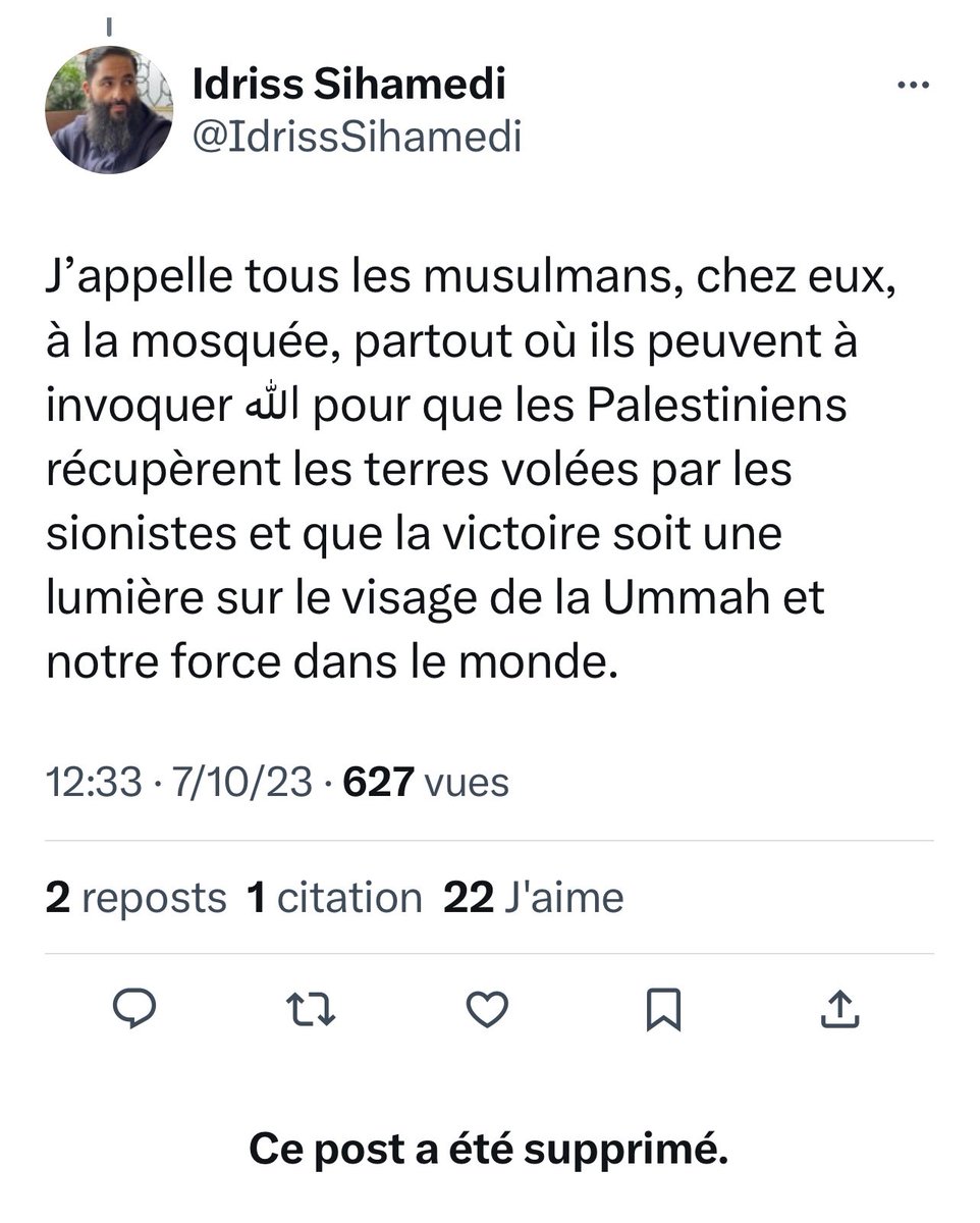 nmq_noor's tweet photo. #Gaza #IdrissSihamedi ex #BarakaCity , aujourd’hui avec le Cheik #Dedew au #SafwaCentreFR , fait l’apologie des terroristes #Hamas et appelle « tous les musulmans à invoquer #Allah … » 🔴https://t.co/q8PkOu2ec1 https://t.co/D7BxOqCPlL