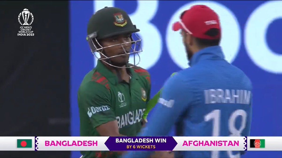 Bangladesh win by 6 wickets against Afghanistan 
Easy pezy win 
Congratulations Bangladesh 🇧🇩🔥

#BANvsAFG #BANvAFG #AFGvsBAN #AFGvBAN