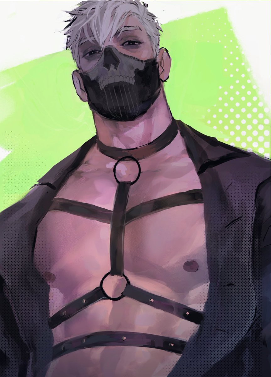 rebezart's tweet image. another harness piece from a few months ago #SimonGhostRiley #MW2