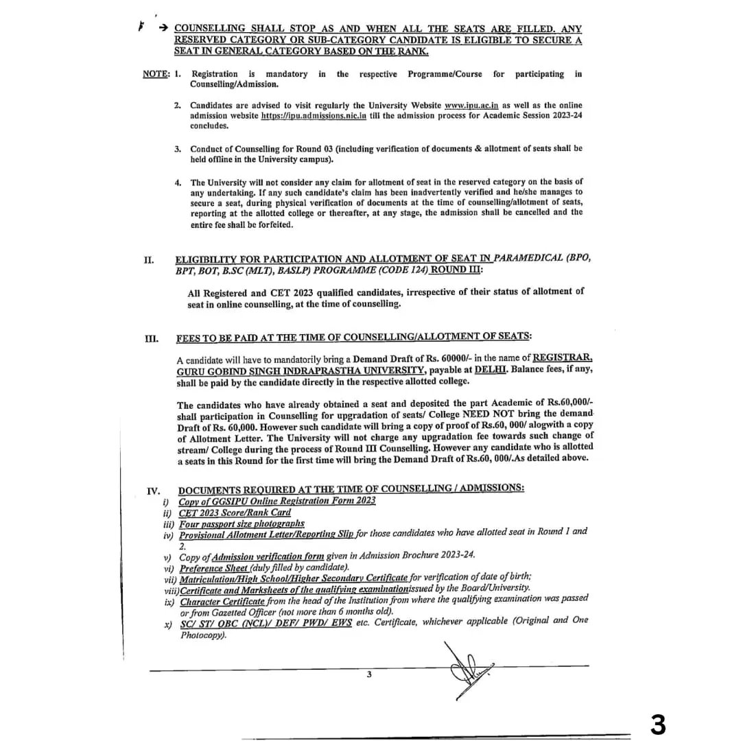 BanarsidasP's tweet image. Schedule for 3rd Offline Counseling for BPT Academic session 2023-2024.

For more information, visit website ipu.ac.in or contact 7065234623

#admission #bcip #ggsipu #bpt #mpt #physiotherapy