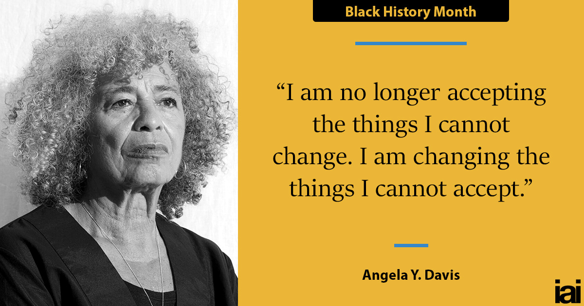“I am no longer accepting the things I cannot change. I am changing the things I cannot accept.” – Angela Y. Davis #QuoteOfTheDay #AngelaDavis Check out more #BigIdeas at iai.tv/player