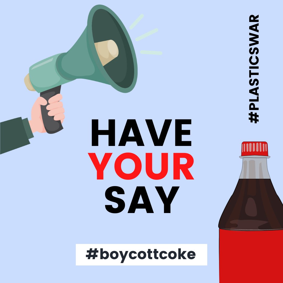 PlasticsWar's tweet photo. Have YOUR say and tag @cocacola. Hold them accountable for their actions and call for change!
#plasticswar #waronplastics #maketheworldabetterplace #climatechange #sustainability #cocacola https://t.co/yCSwwDbjfR