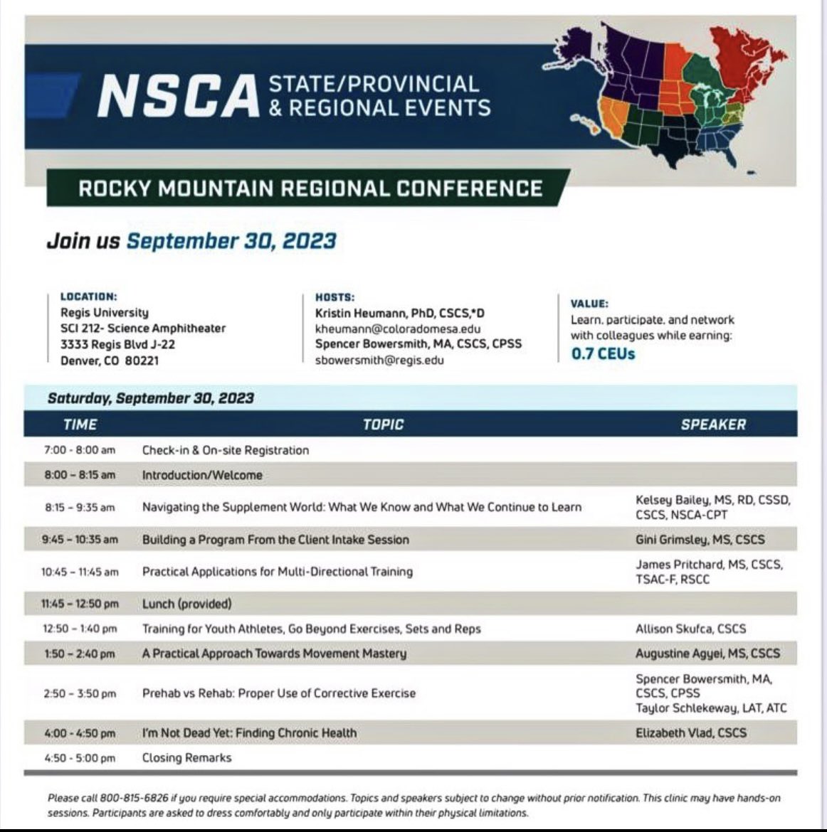 jimmypritchard_'s tweet image. I was extremely fortunate to present this past weekend at the @NSCA Rocky Mountain Regional conference.  Thank you to all who attended and to those who afforded me this awesome opportunity!
#NSCA #humanperformance